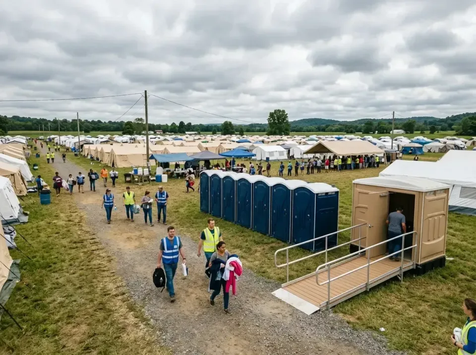 disaster-relief-camp-restrooms-010 — frequently asked questions, Dumpster & Portable Bathrooms Rental in California, MD